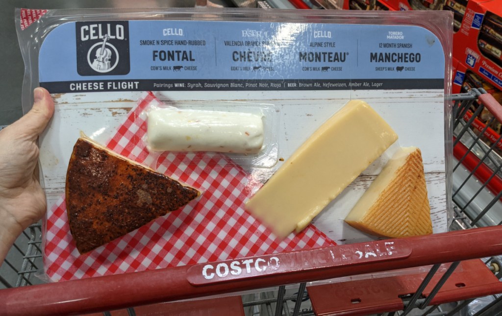 cheese flight costco in cart 