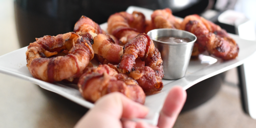 2-Ingredient Bacon-Wrapped Onion Rings in the Air Fryer