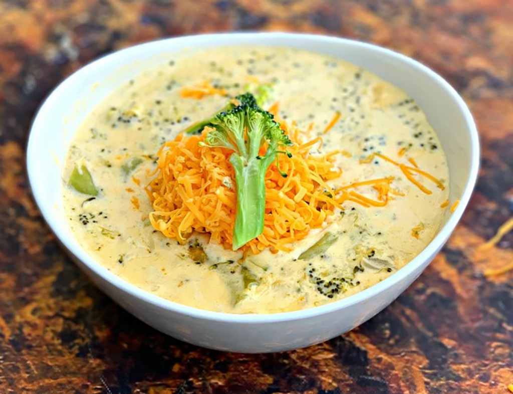 keto broccoli cheddar soup from Stay Snatched