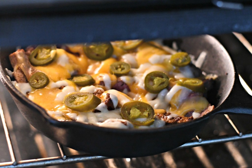 melting nachos in the oven