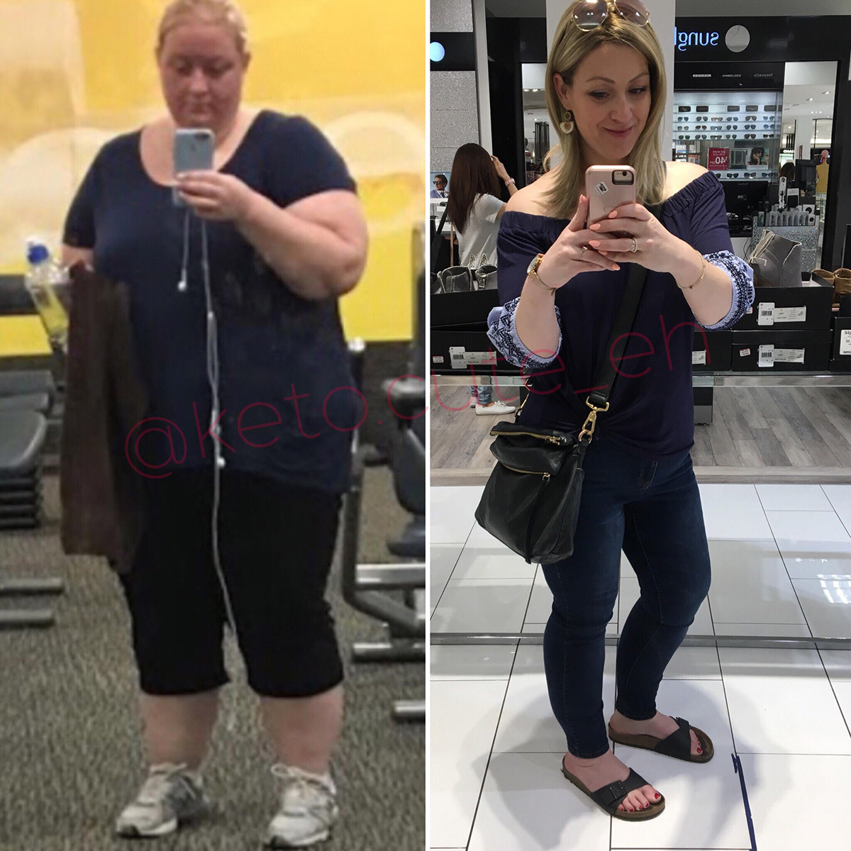sarah keto weight loss before and after