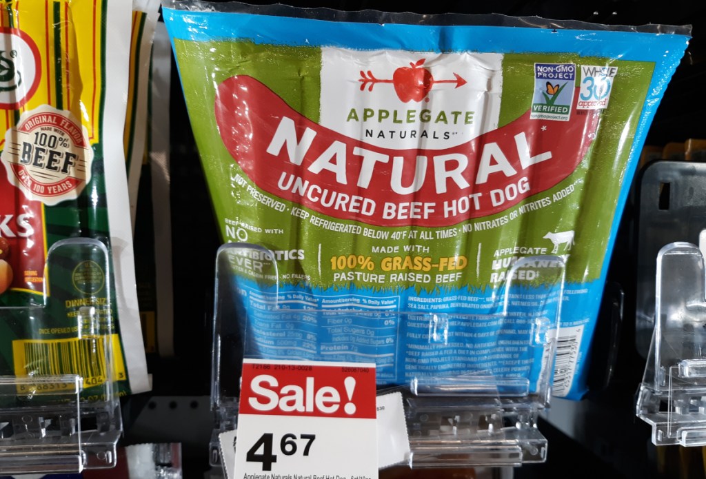 Applegate Natural uncured all beef hot dogs
