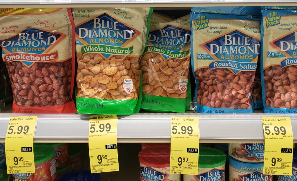 Blue Diamond nut deals at Walgreens