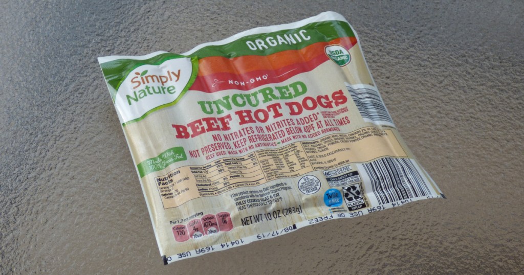 Simply Nature organic hot dogs