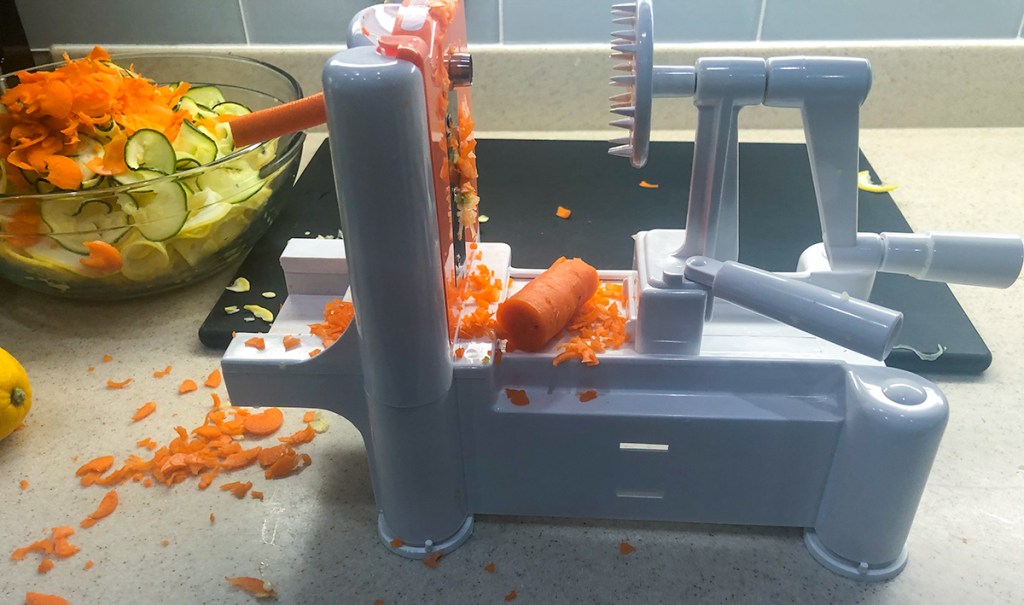 shredded carrots failing in the spiralizer