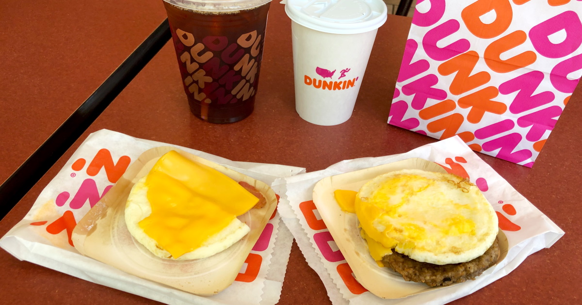 dunkin' donuts keto eating out order