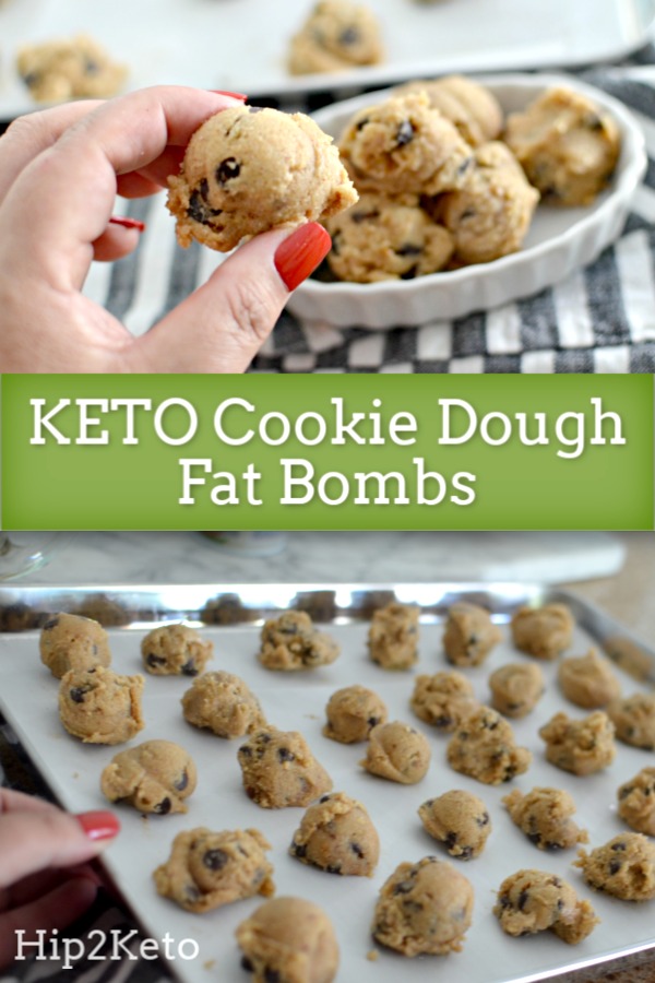 Keto Chocolate Chip Cookie Dough Fat Bombs | Easy Dessert Recipe
