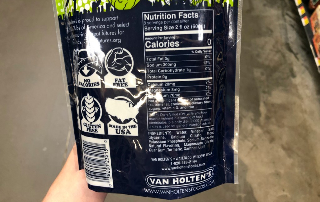 pickle nutrition bag