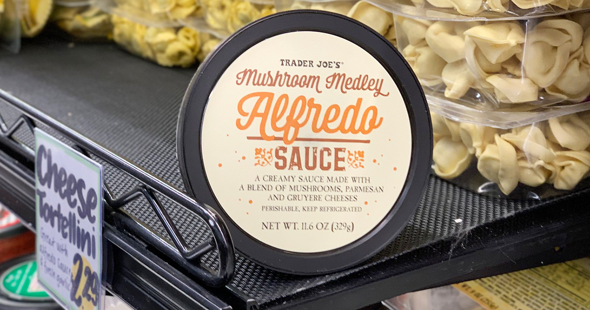 trader joe's mushroom medley alfredo sauce