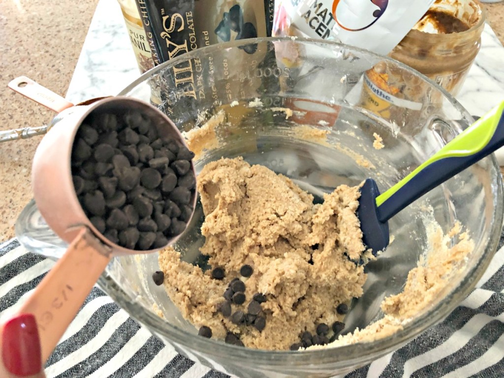 using Lily's chocolate chips in cookie dough fat bombs