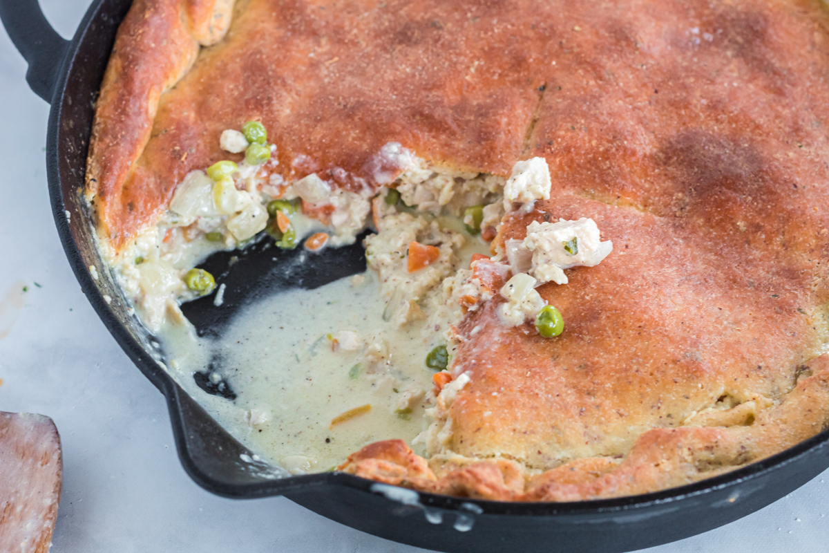 keto one pot chicken pot pie 