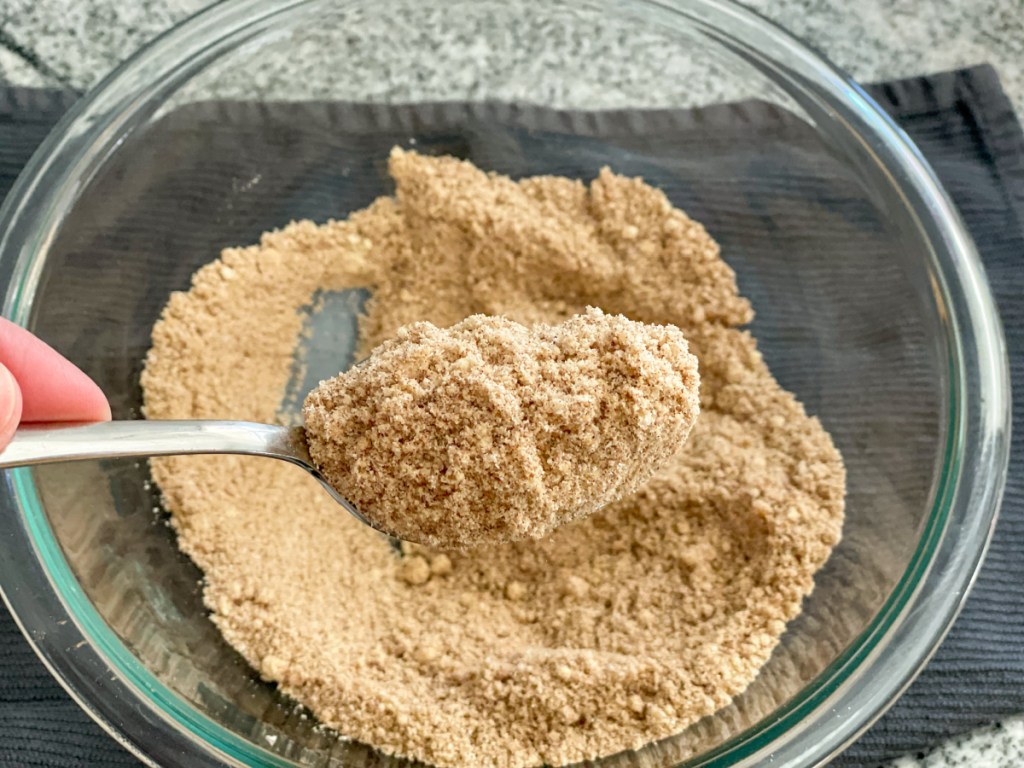 dry ingredients in a mixing bowl