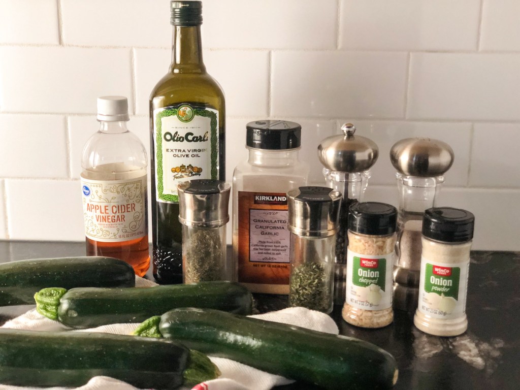 ingredients on a counter