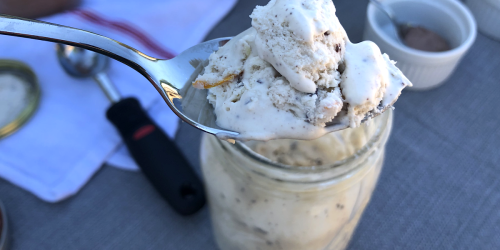 Easy Keto Mason Jar Ice Cream, Just 3-Ingredients & No Ice Cream Maker Needed!