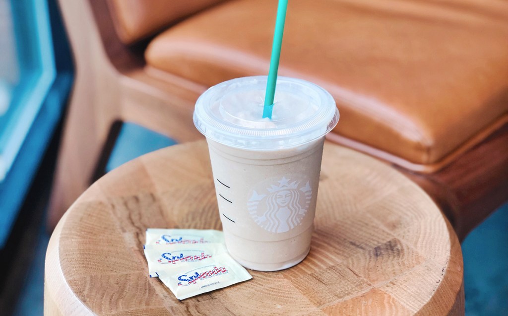 starbucks frappuccino with splenda packets