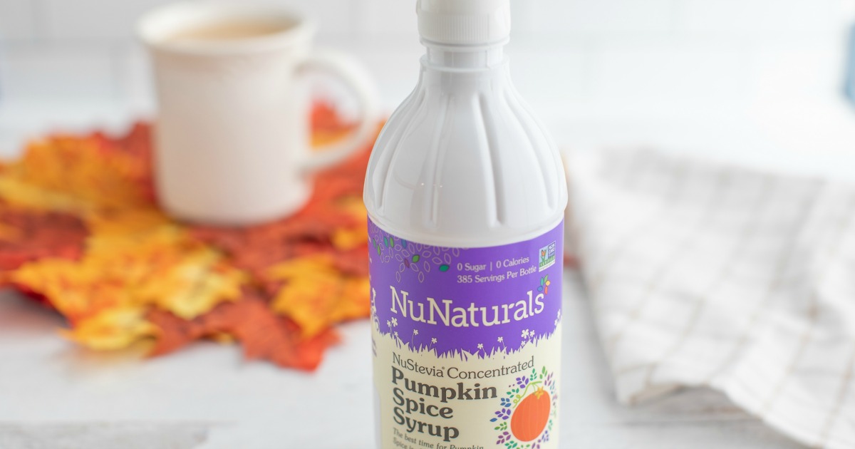 latte with NuNaturals Pumpkin Syrup