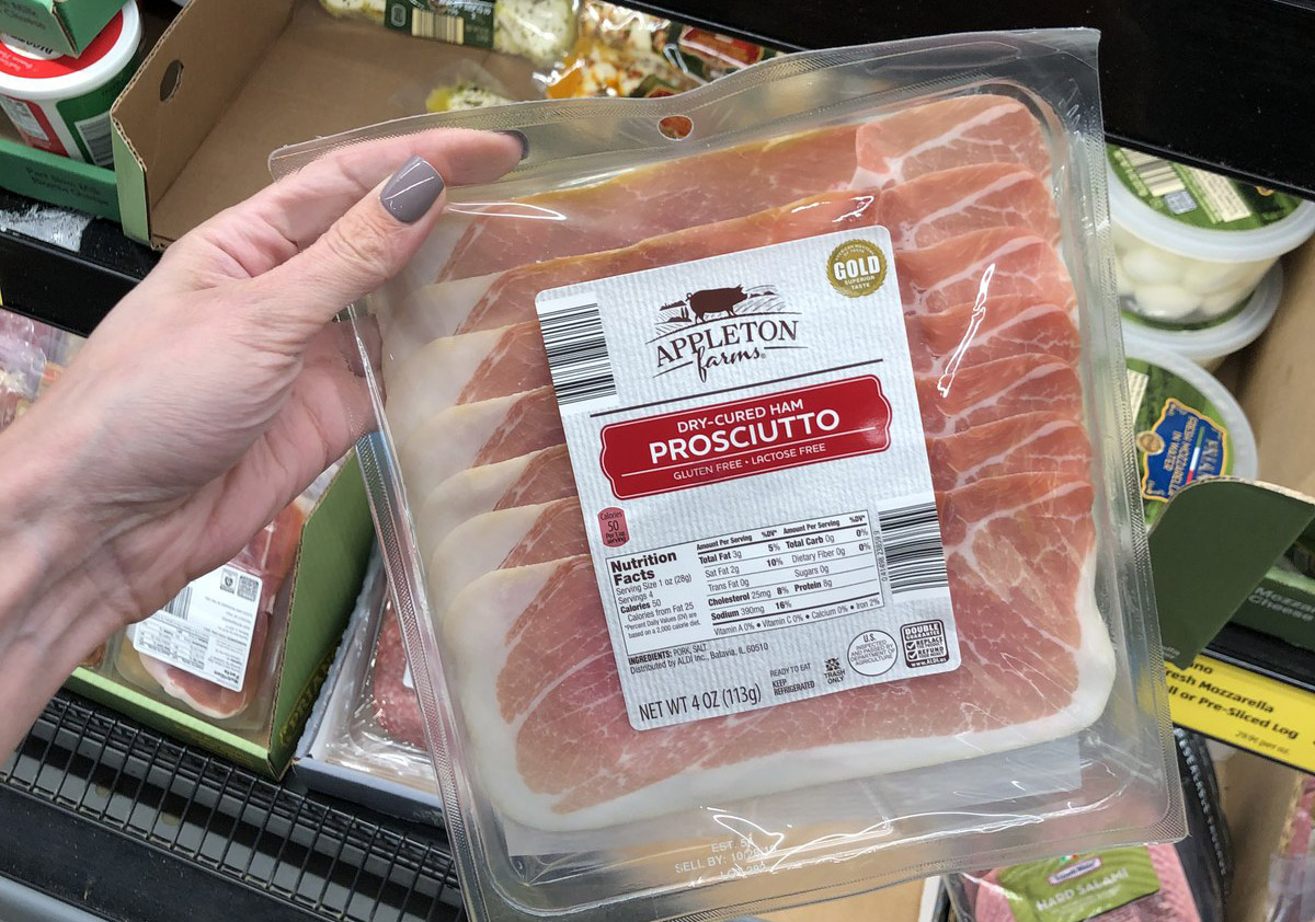 prosciutto, one of the items on our free low carb food list