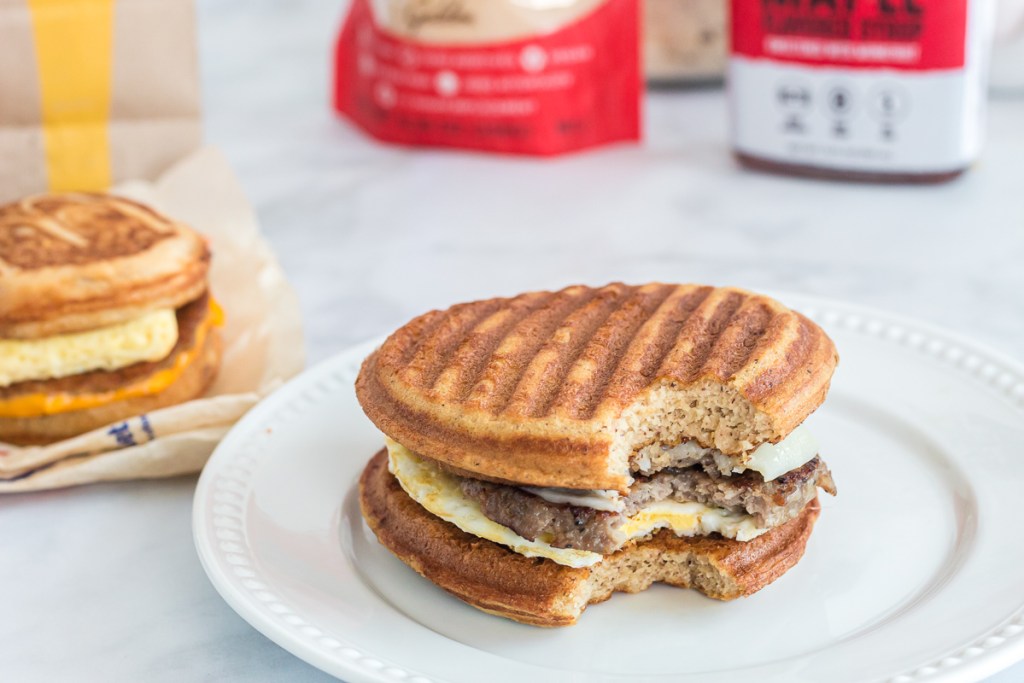 Sausage Egg and Cheese Keto Copycat McGriddle Recipe