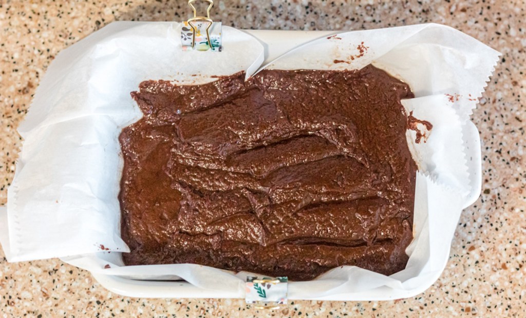 Keto Chocolate Fudge in a pan