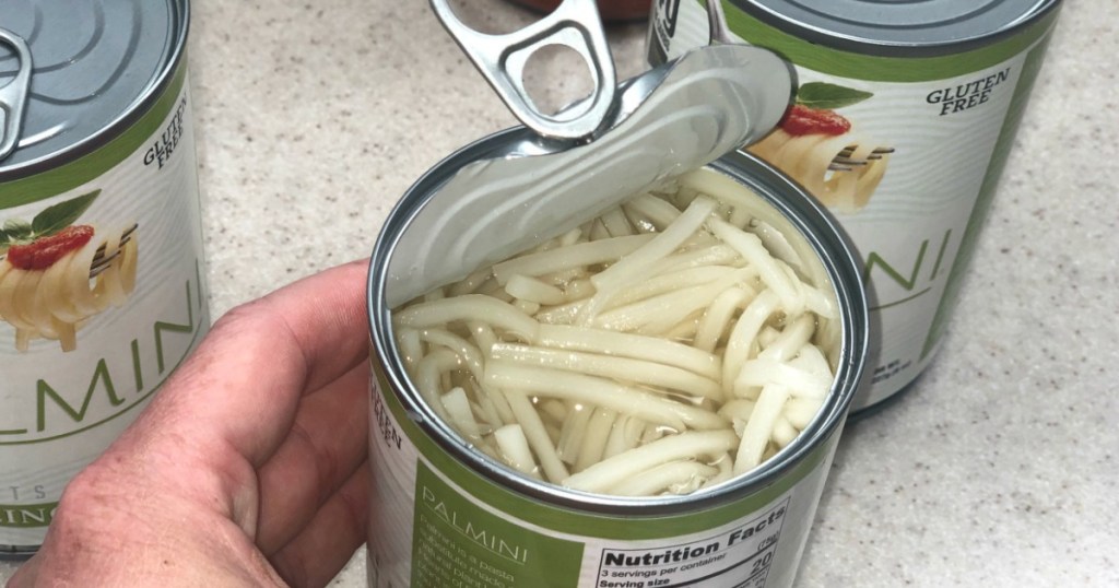 Palmini keto pasta in a can