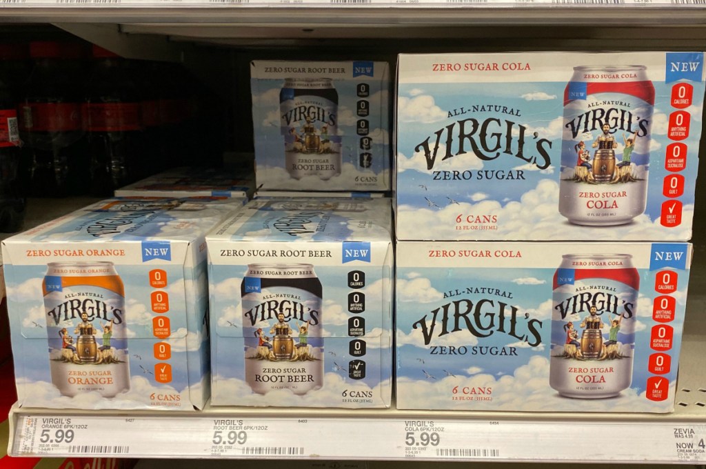 Virgil's Zero Sugar soda at Target