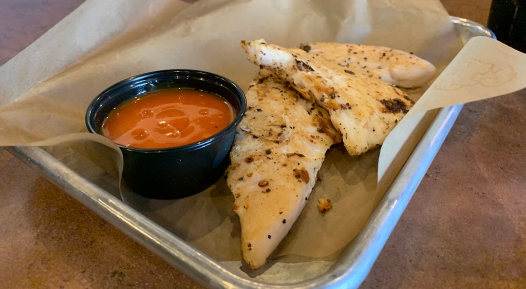 Naked chicken tenders at Buffalo Wild Wings