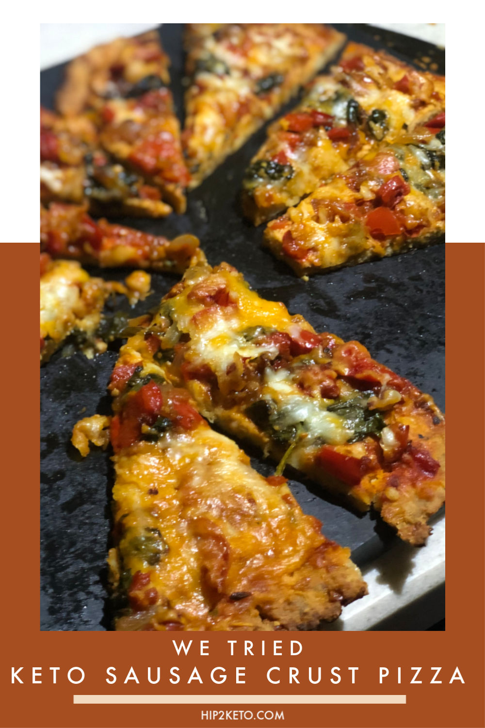 Keto Italian Sausage Crust Pizza Recipe Review & Video