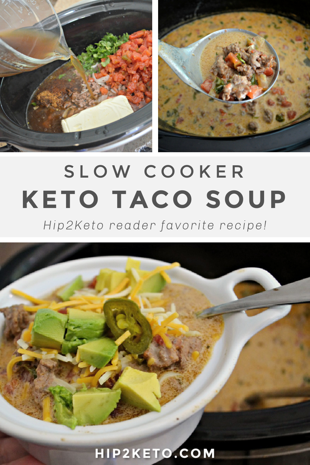The Best Crockpot Keto Taco Soup Recipe | Hip2Keto