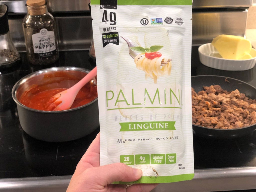 Pouch of Palmini hearts of palm pasta