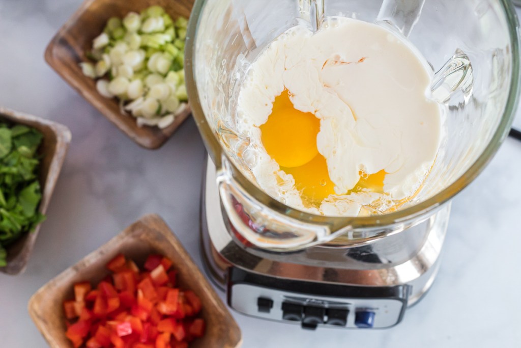 blender with heavy cream and eggs