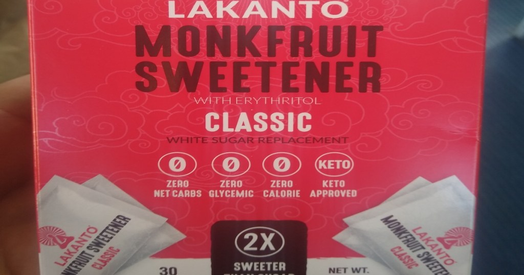 Monkfruit Sweetener box, 30 pack