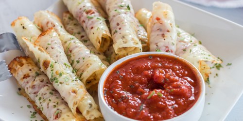Easy Keto Pizza Roll-Ups | 2 Ingredient Snack Idea!