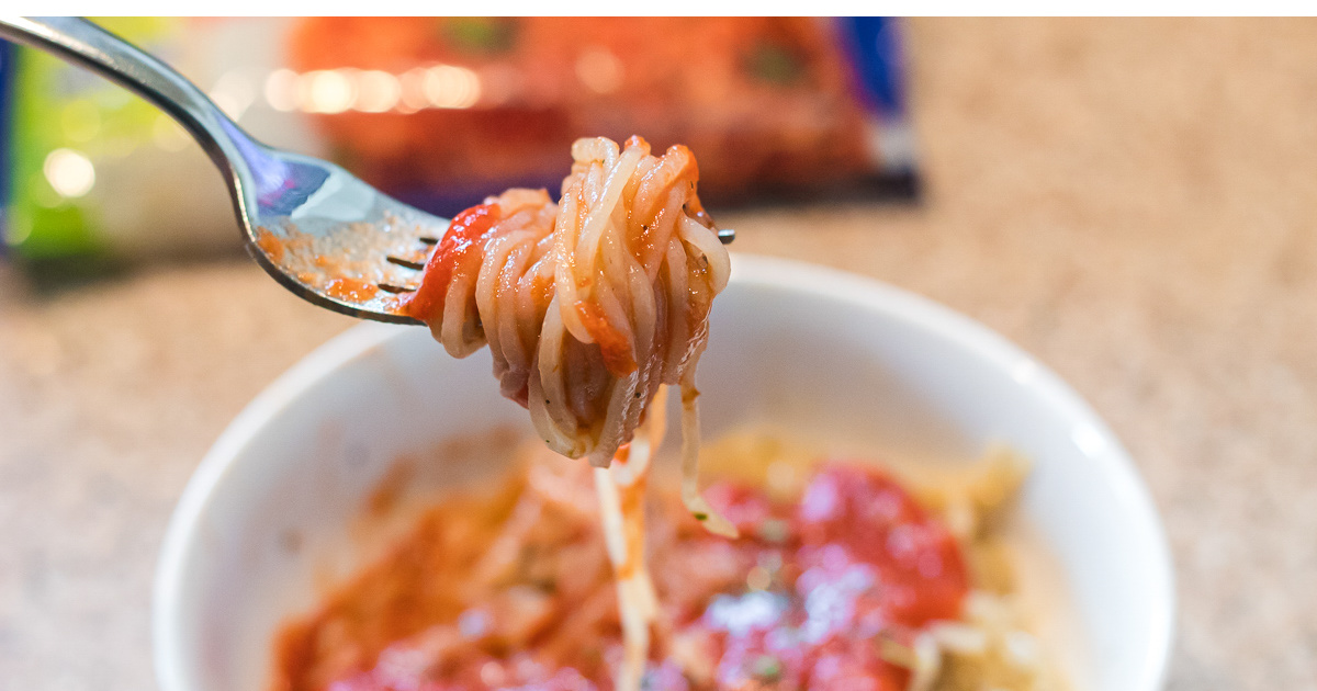 shirataki noodles with spaghetti sauce