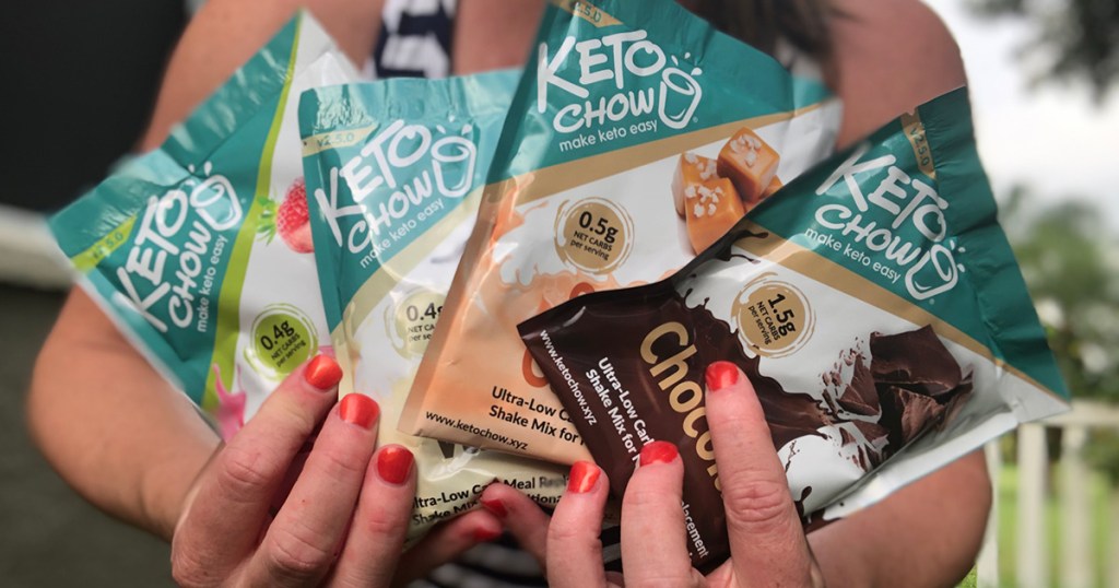 Flavor packs from Keto Chow Starter Flavor Bundle