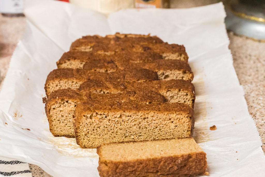 fall keto bread slices 