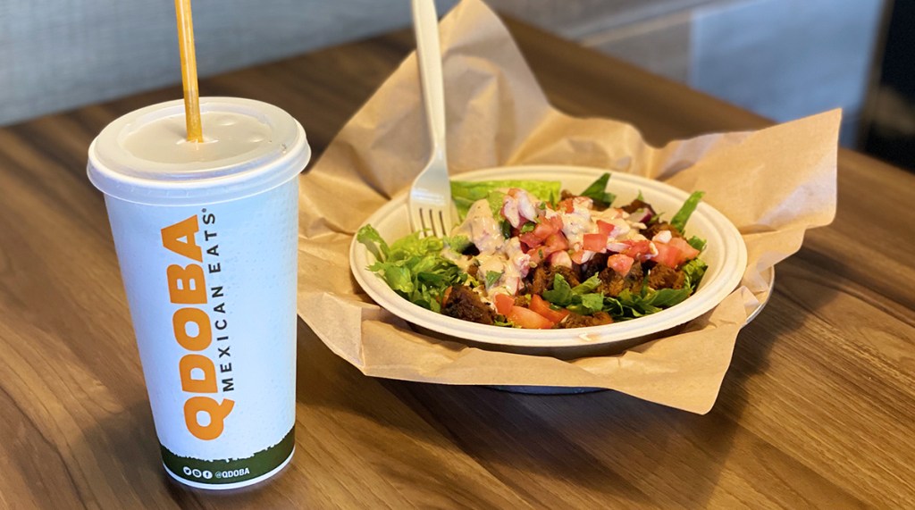 Fountain drink at Qdoba