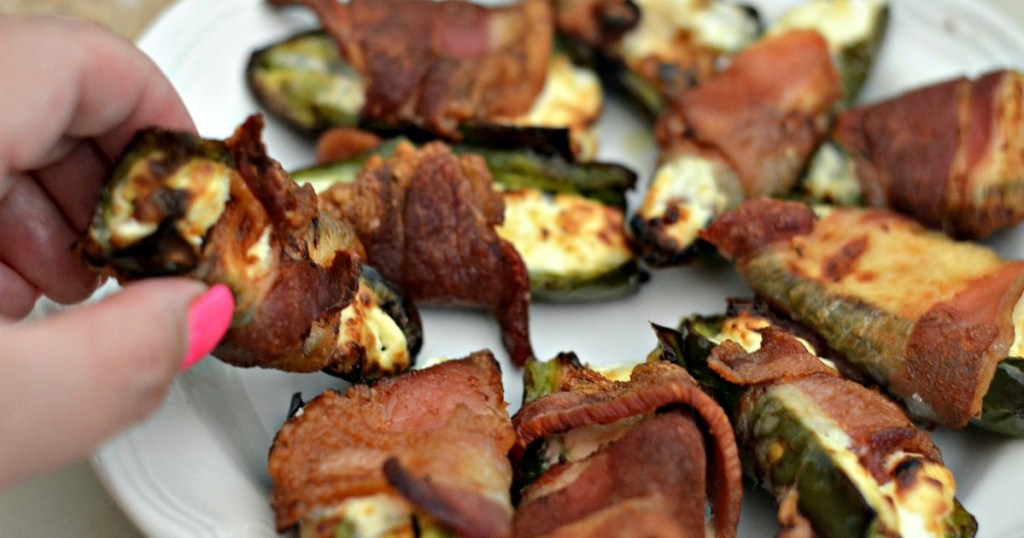 plate of jalapeno poppers 