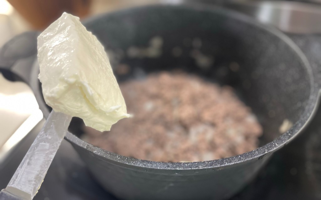 cooking ground beef