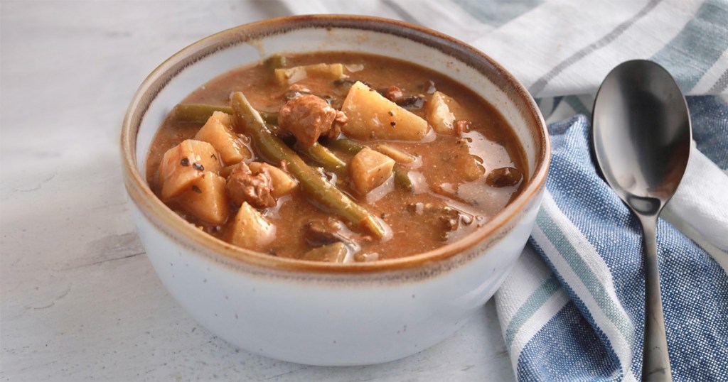 bowl of keto beef stew