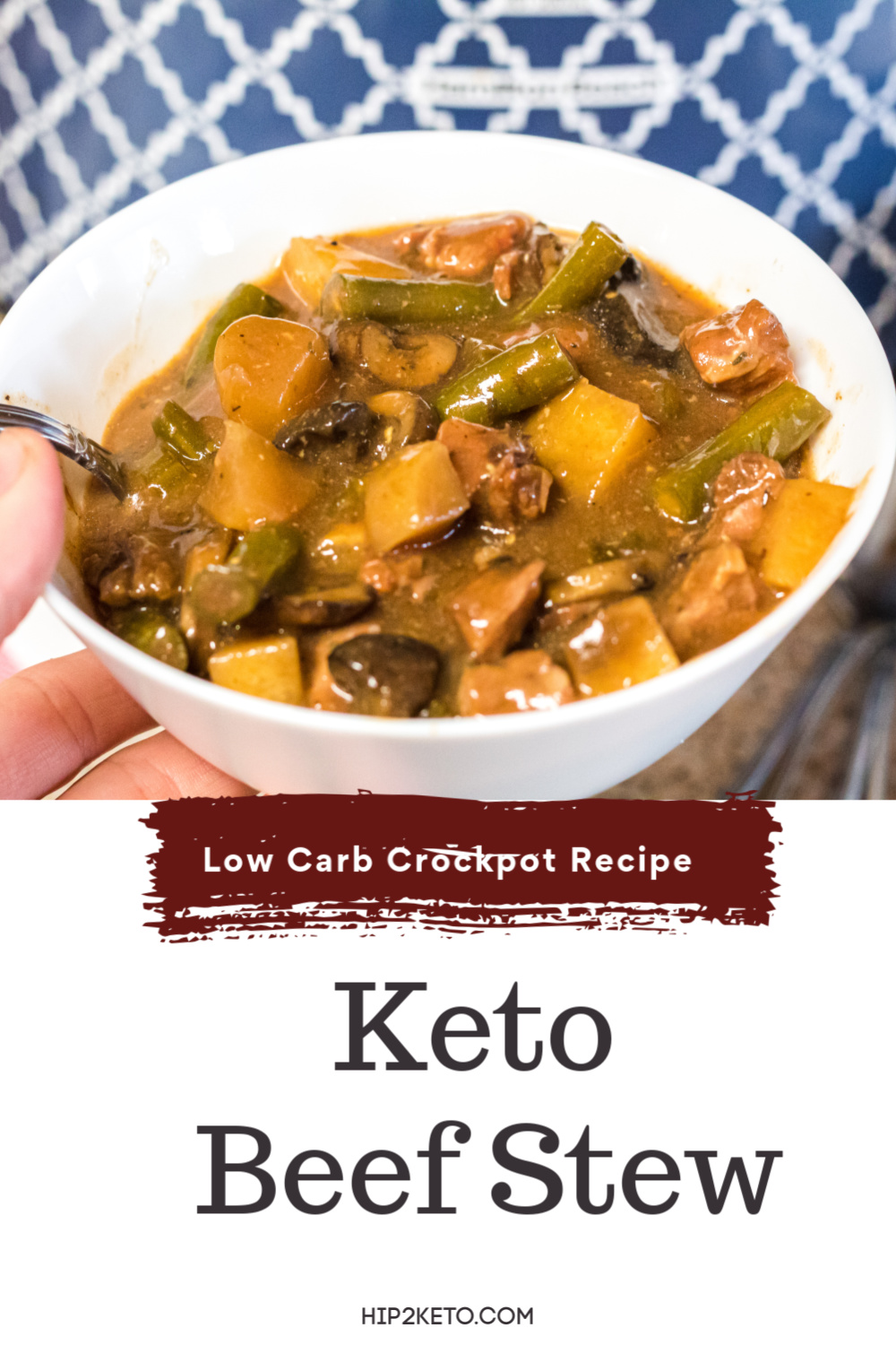 Hearty Keto Beef Stew in Crockpot Exclusive Hip2Keto Recipe