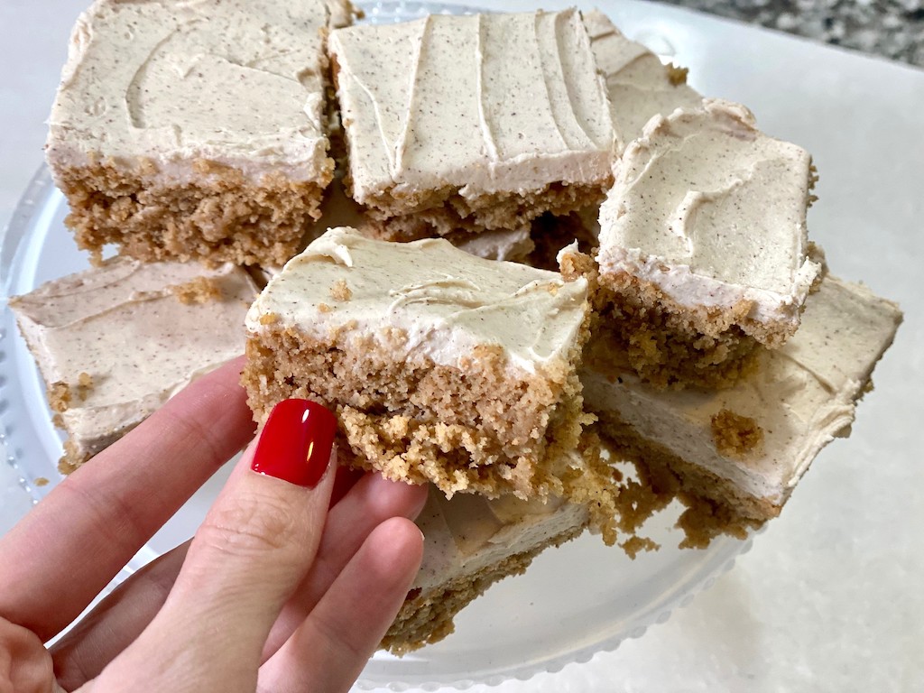 keto spice cake with cream cheese frosting 
