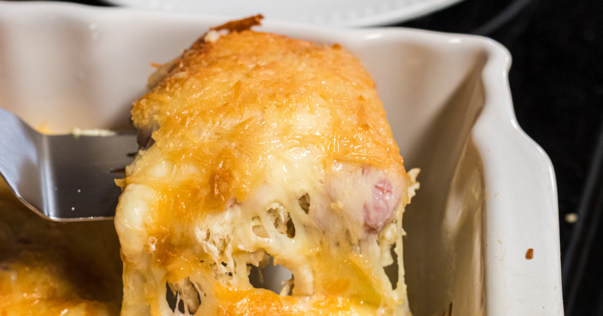 Chicken Cordon Bleu, one of the easy keto dinner ideas on our keto meal plan