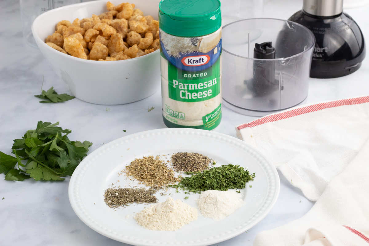 ingredients for keto bread crumbs