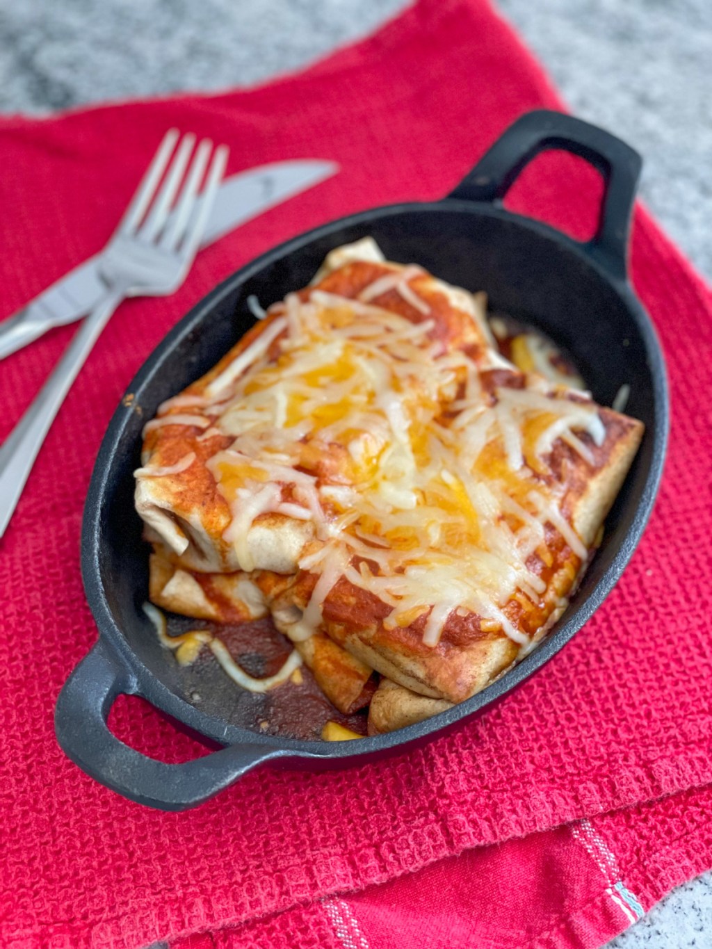 keto chimichangas in a baking dish