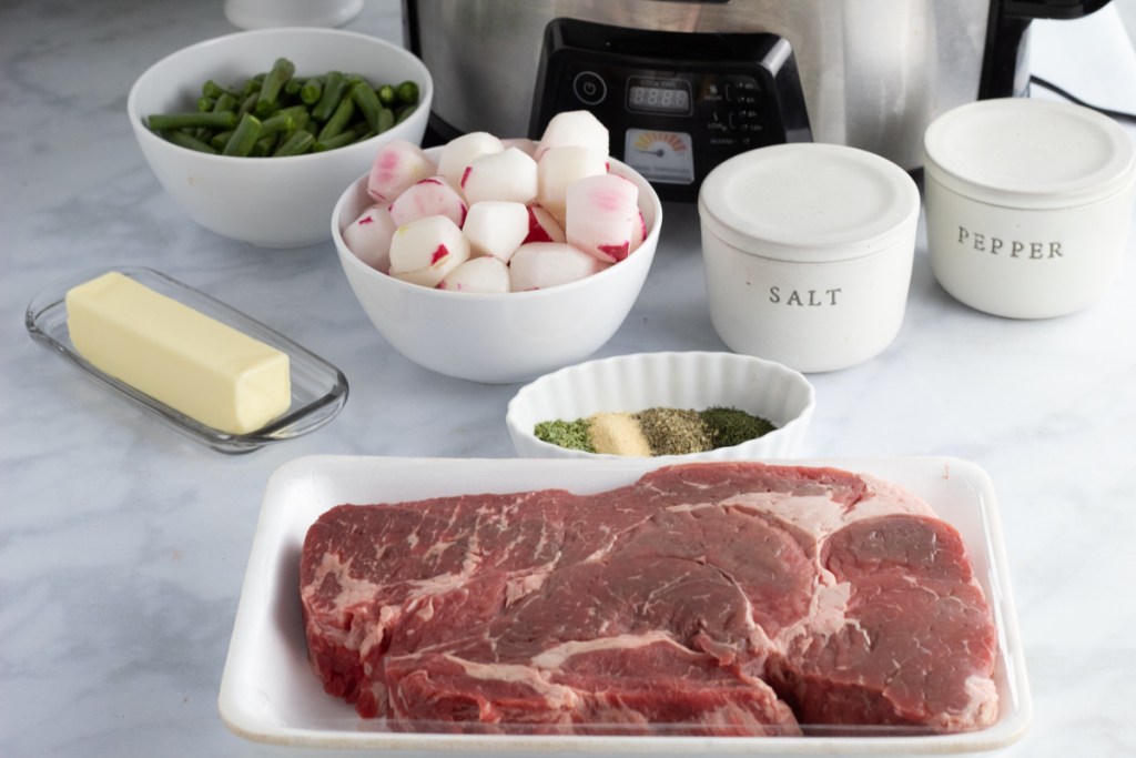 Ingredients for pot roast 