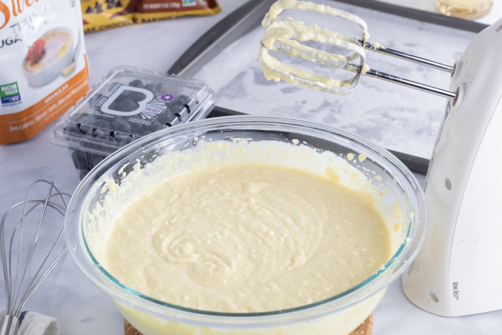 pancake batter in bowl