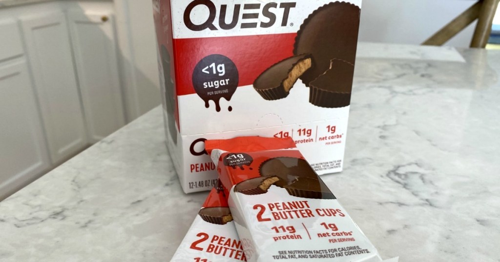 Quest peanut butter cups box 