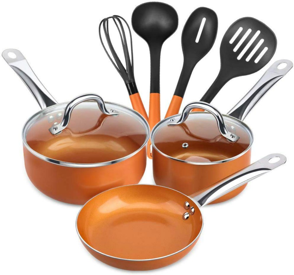 copper cookware set