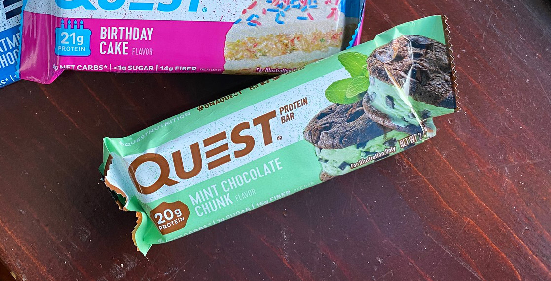 quest mint chocolate chip bar