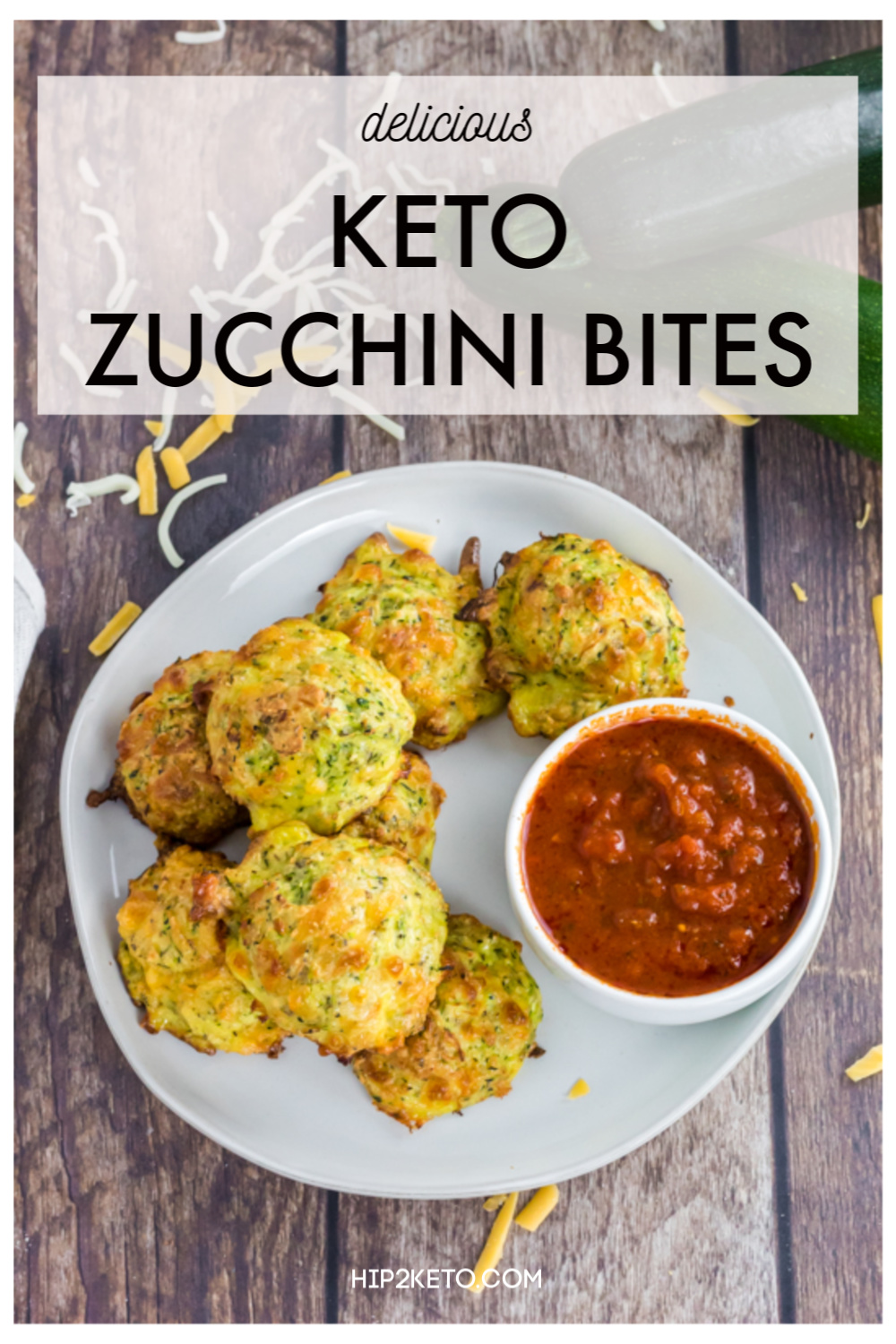 Cheesy Keto Zucchini Bites | Exclusive Hip2Keto Recipe